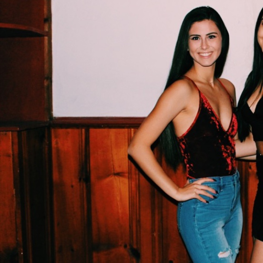 Gorgeous velvet red bodysuit